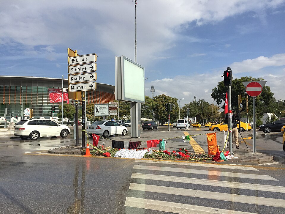 Trauer nach den Anschlägen von Ankara, Oktober 2015