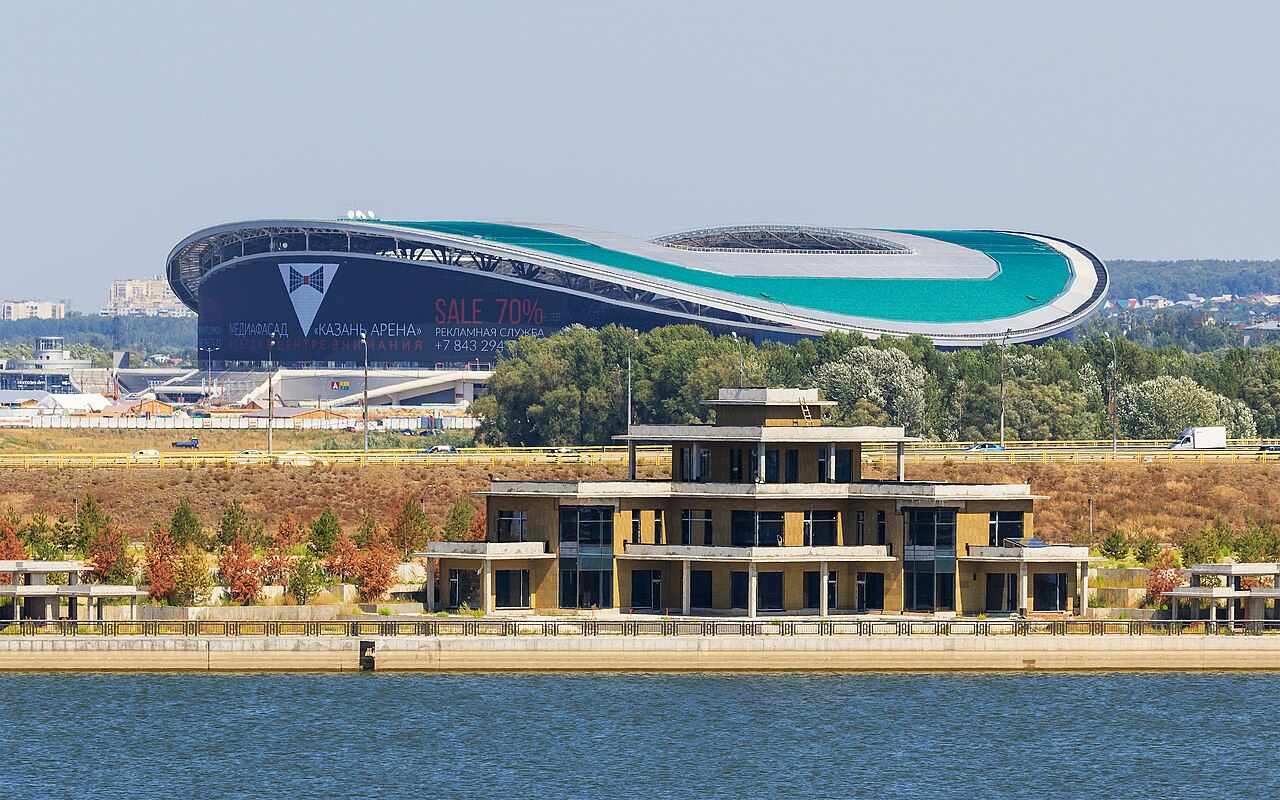 Die Kazan-Arena in Russland, wo Deutschland 2018 in der Vorrunde scheitert